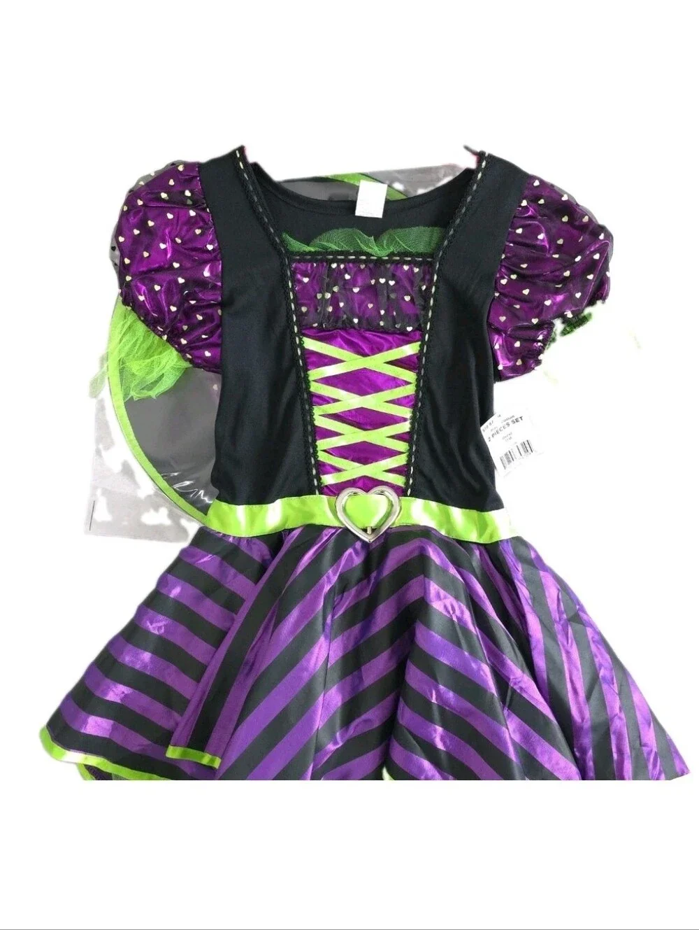 Goodmark Costume Girls Size 8-10 Witch Halloween Dress Hat Pretty Potion Medium